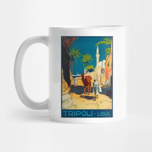 Tripoli, Libya - Vintage Travel Poster Design Mug